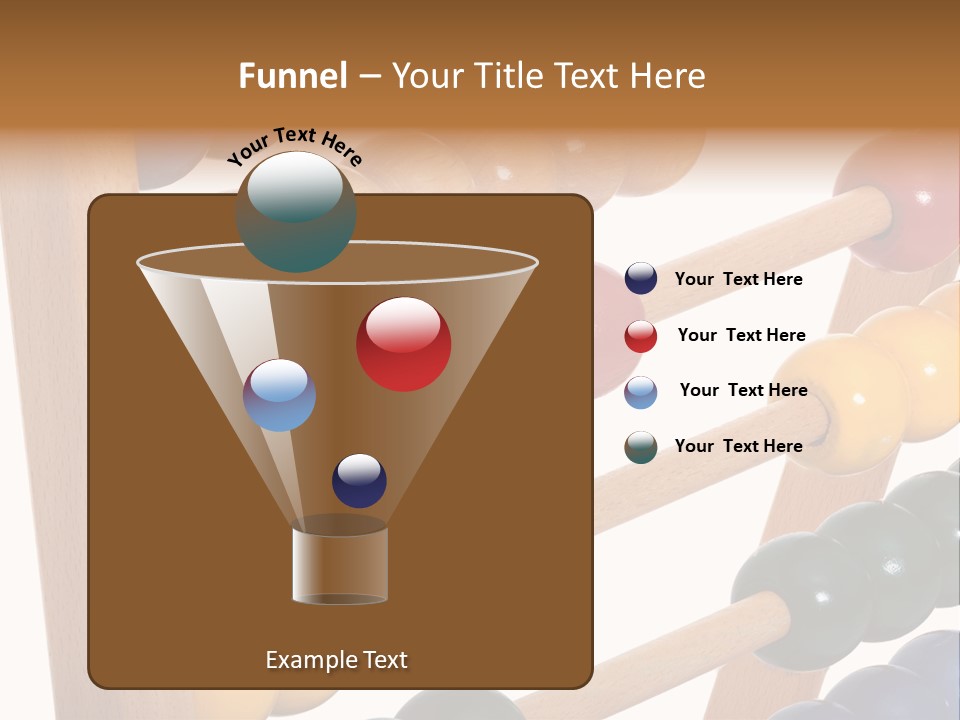 Student Wooden Balls Rod PowerPoint Template