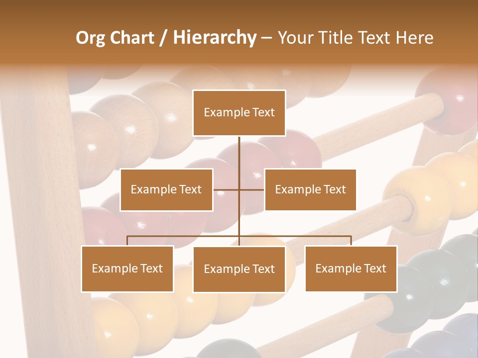 Student Wooden Balls Rod PowerPoint Template