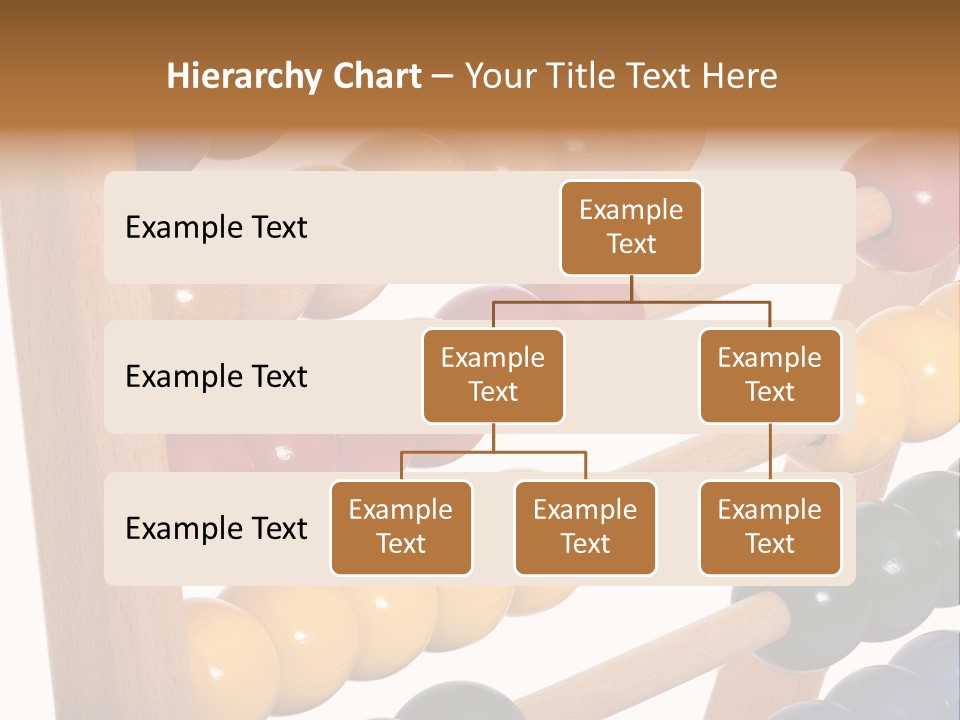 Student Wooden Balls Rod PowerPoint Template