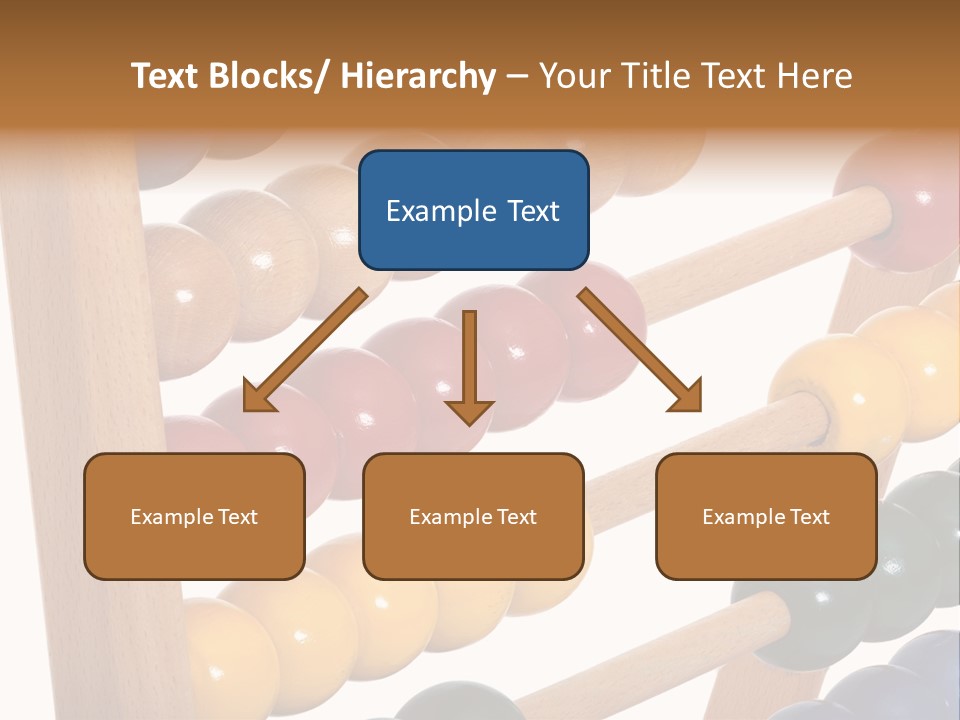 Student Wooden Balls Rod PowerPoint Template