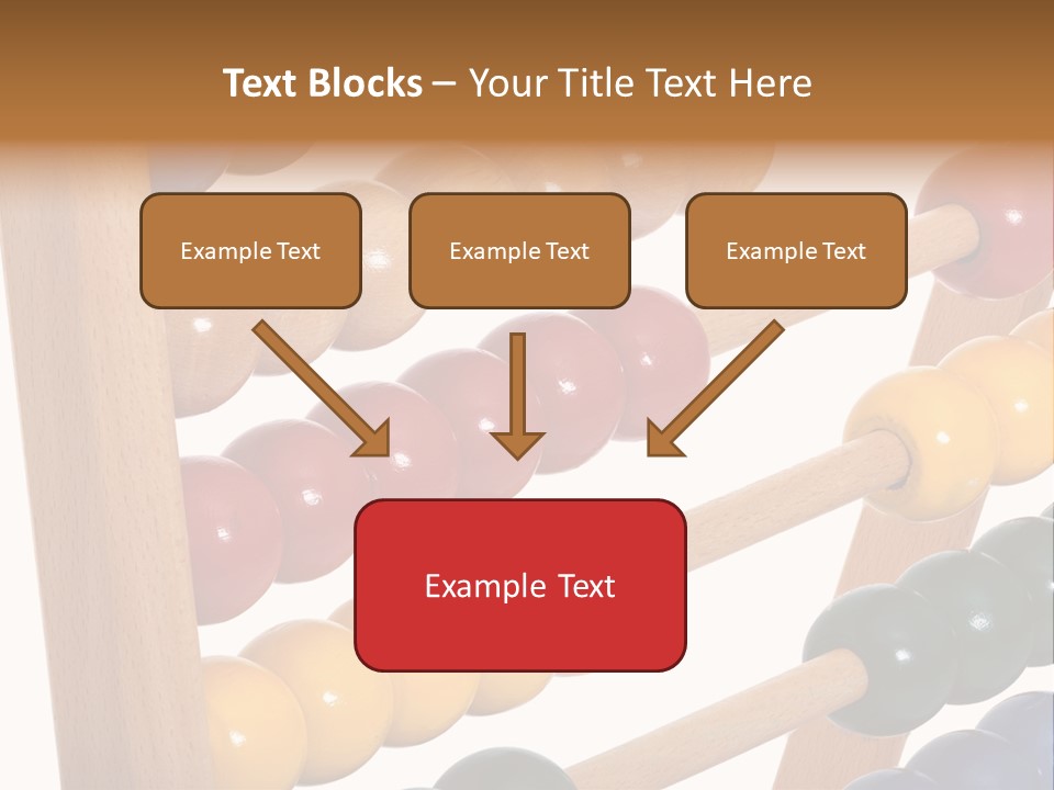 Student Wooden Balls Rod PowerPoint Template