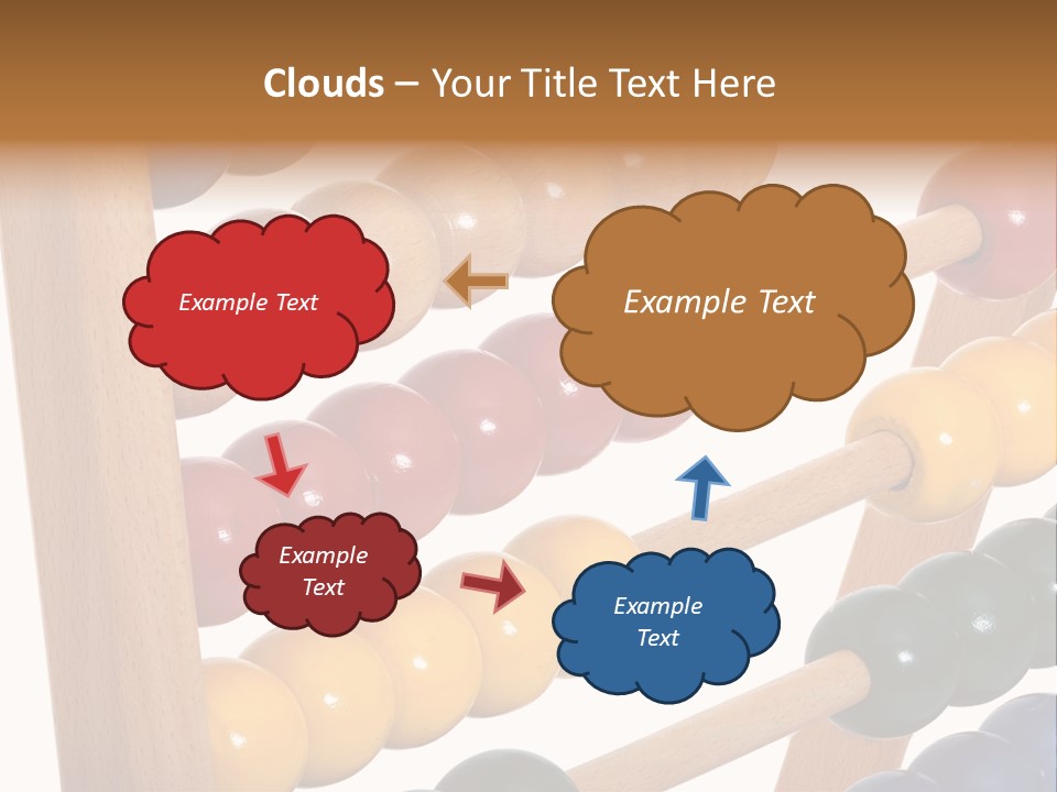 Student Wooden Balls Rod PowerPoint Template