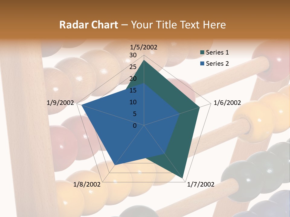Student Wooden Balls Rod PowerPoint Template