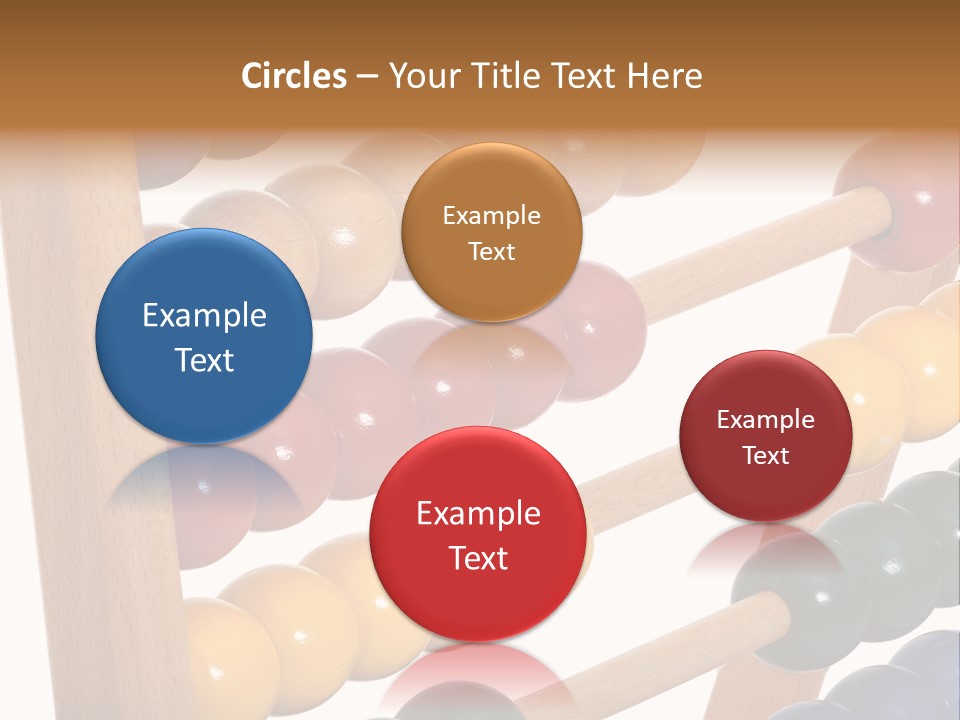 Student Wooden Balls Rod PowerPoint Template