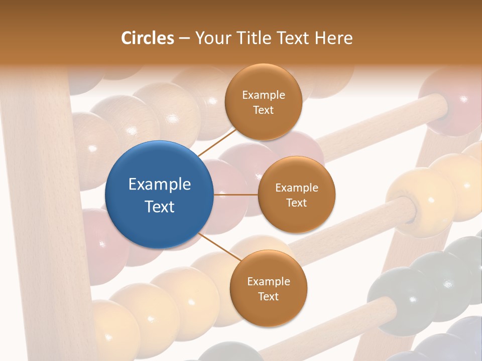 Student Wooden Balls Rod PowerPoint Template