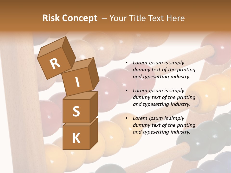 Student Wooden Balls Rod PowerPoint Template