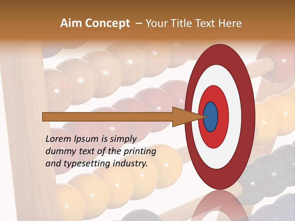 Student Wooden Balls Rod PowerPoint Template