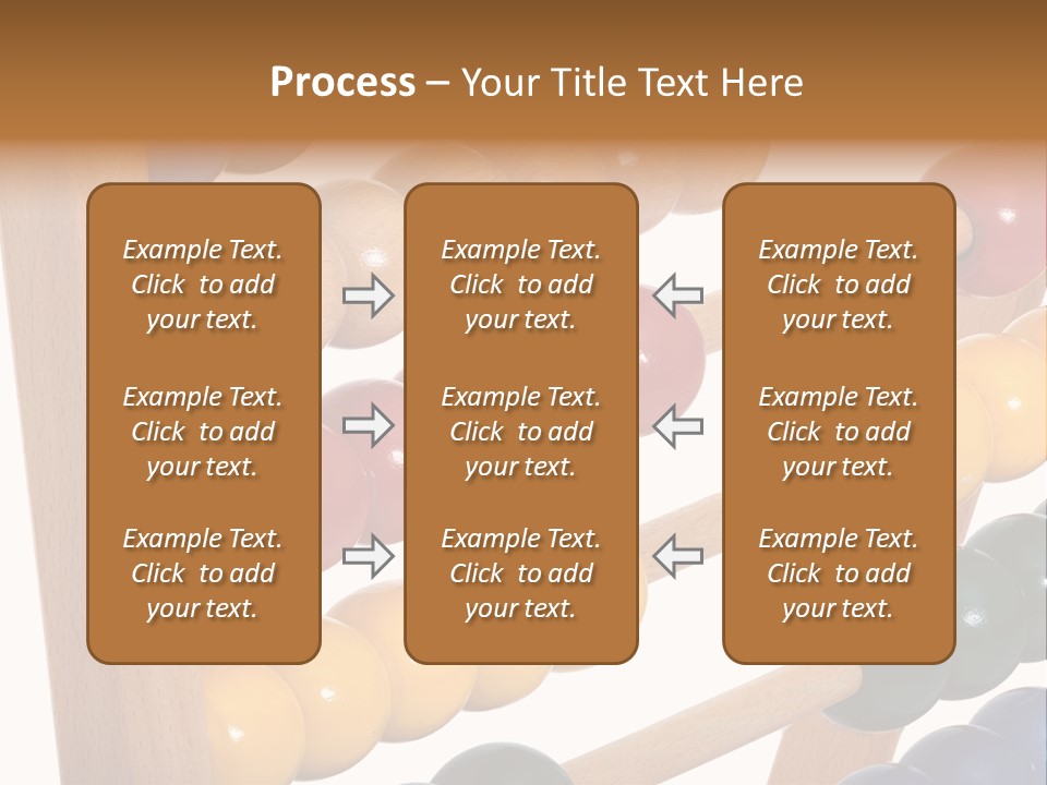 Student Wooden Balls Rod PowerPoint Template