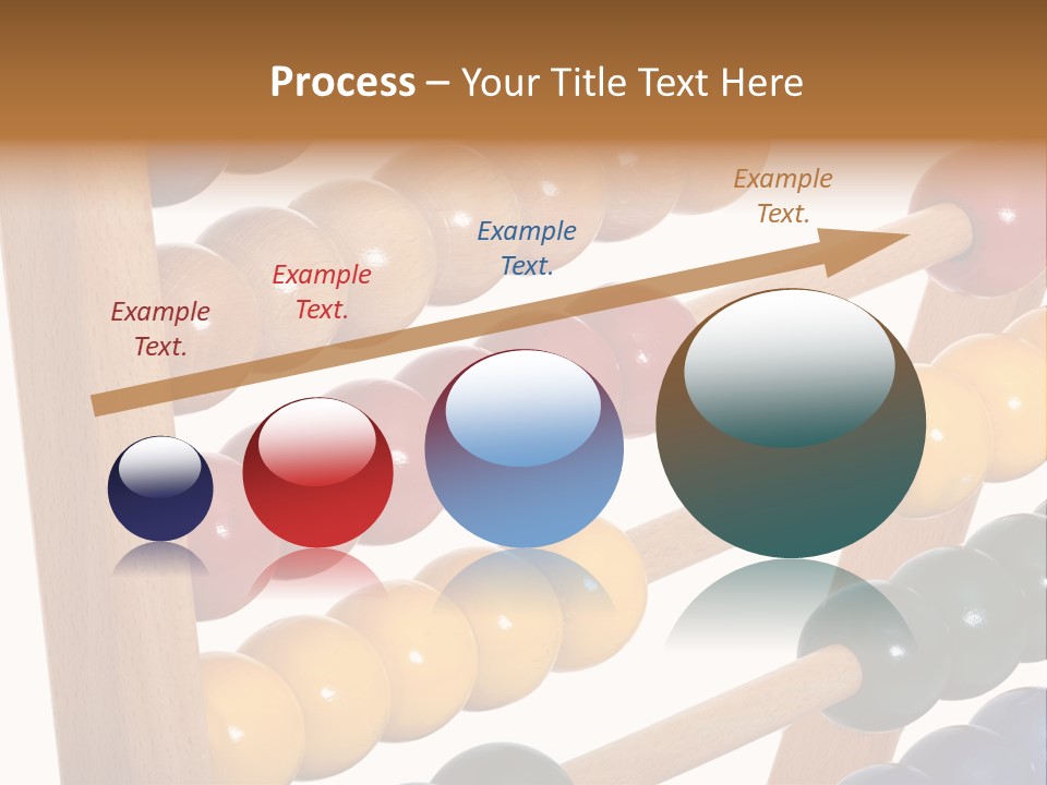 Student Wooden Balls Rod PowerPoint Template