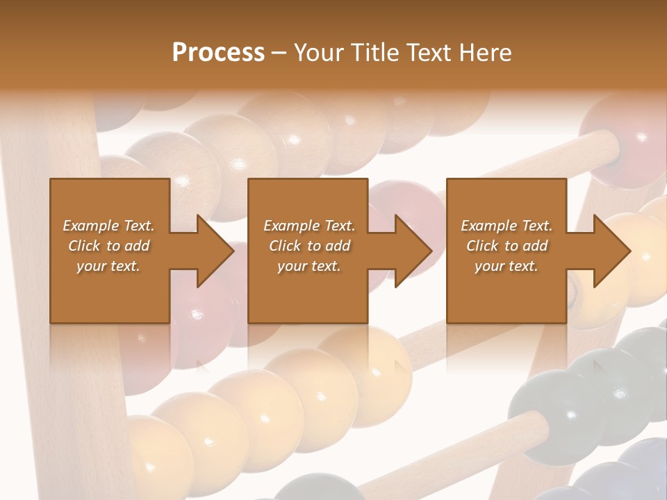 Student Wooden Balls Rod PowerPoint Template