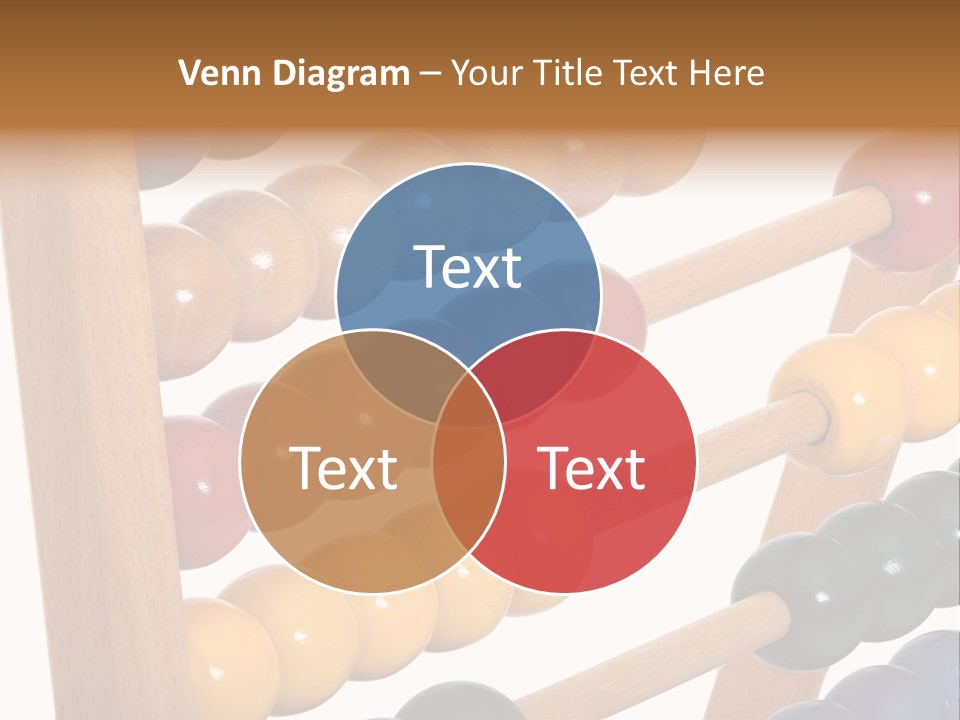 Student Wooden Balls Rod PowerPoint Template