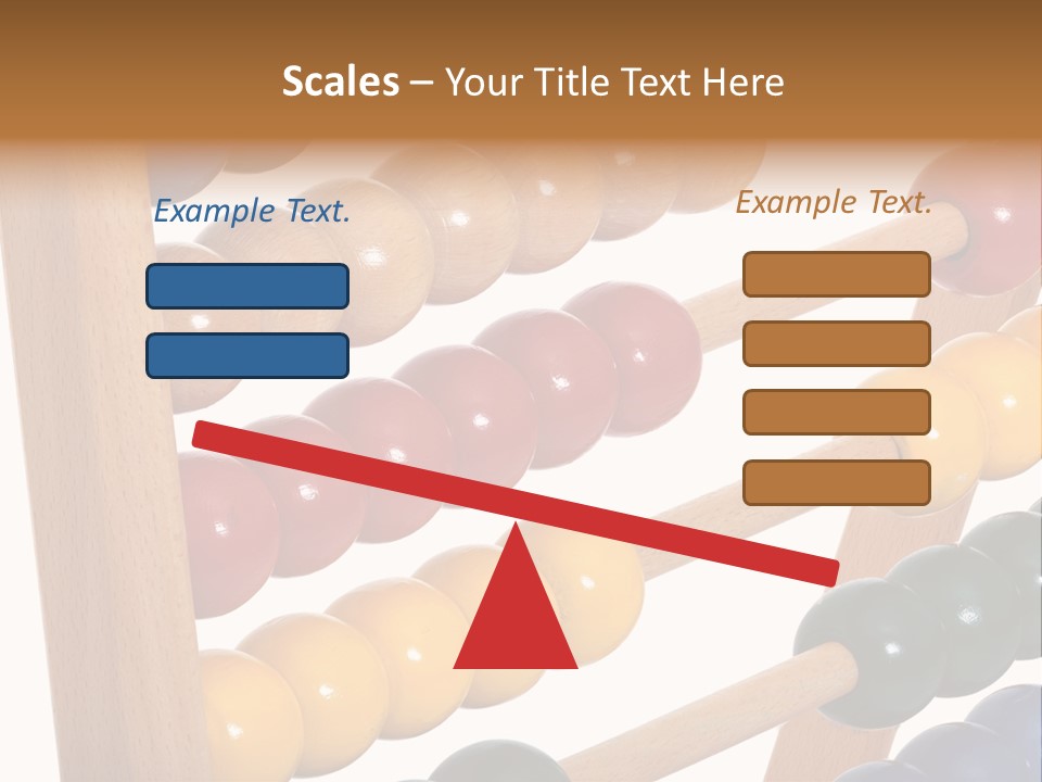 Student Wooden Balls Rod PowerPoint Template