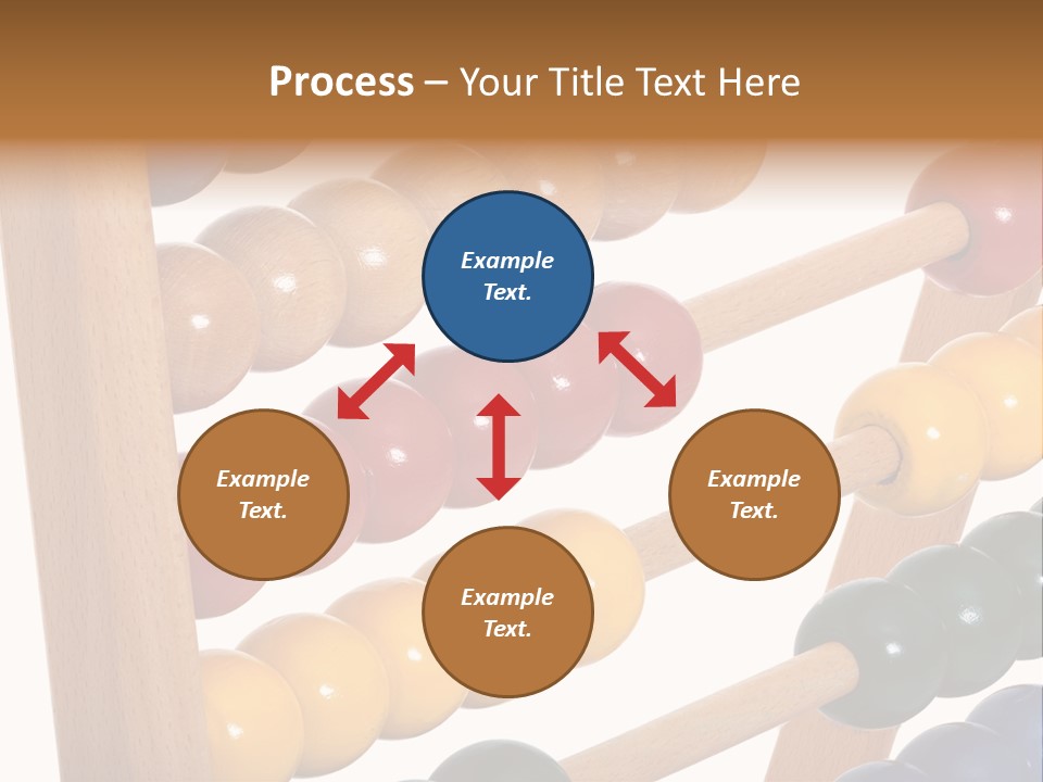 Student Wooden Balls Rod PowerPoint Template