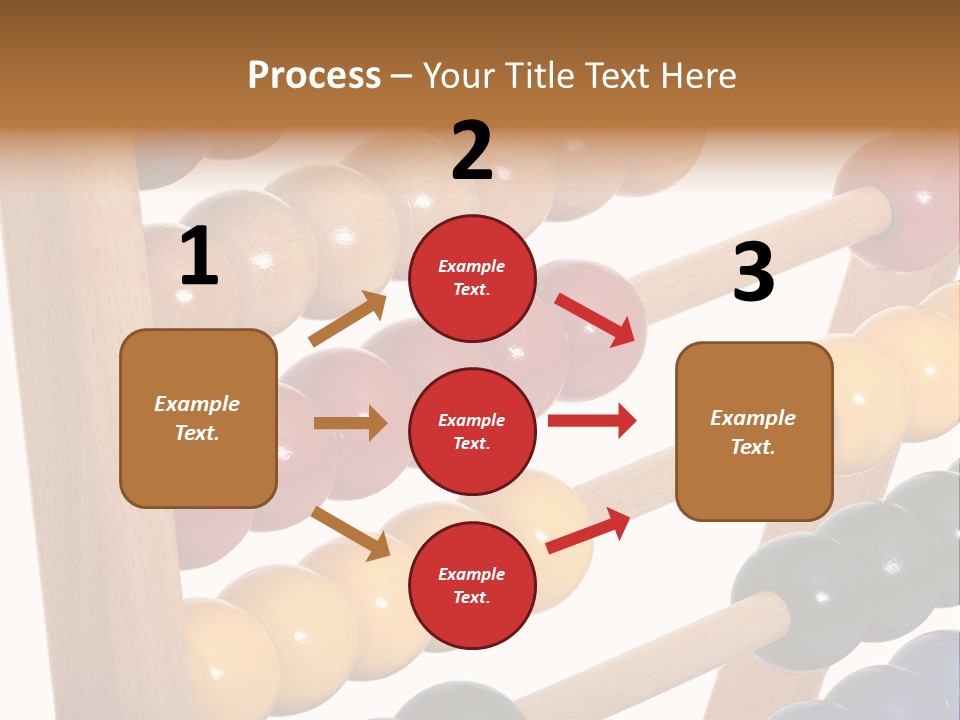 Student Wooden Balls Rod PowerPoint Template