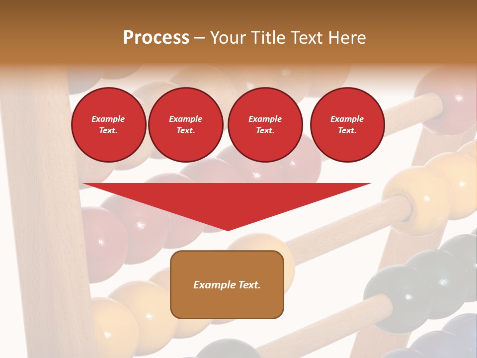 Student Wooden Balls Rod PowerPoint Template