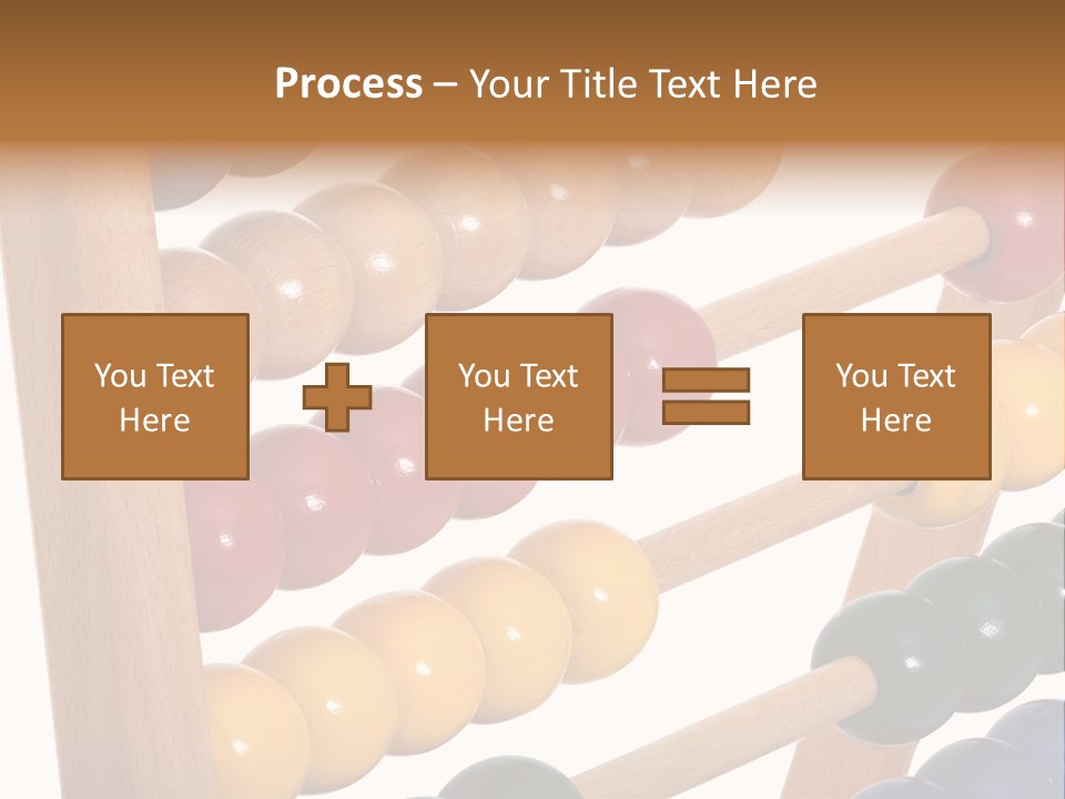 Student Wooden Balls Rod PowerPoint Template