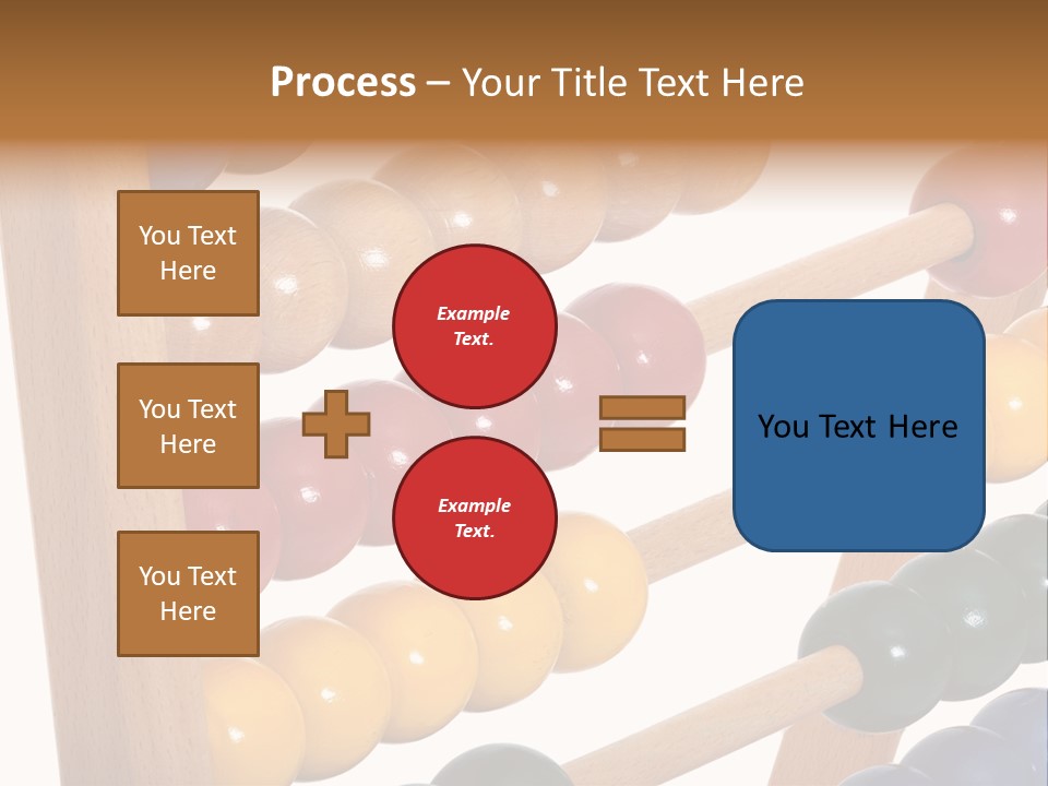 Student Wooden Balls Rod PowerPoint Template