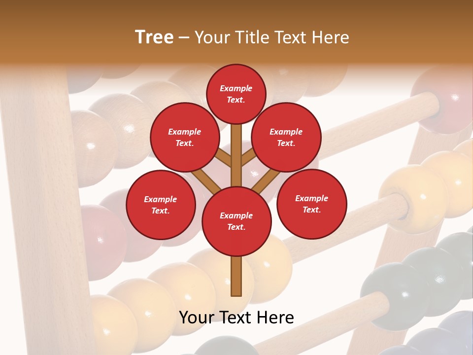 Student Wooden Balls Rod PowerPoint Template