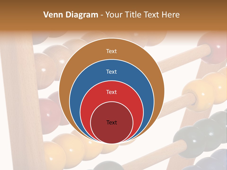 Student Wooden Balls Rod PowerPoint Template