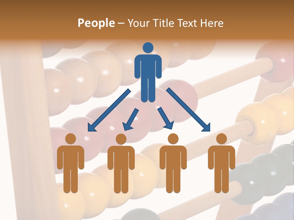 Student Wooden Balls Rod PowerPoint Template