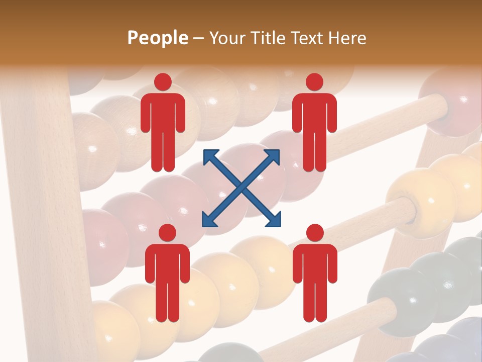 Student Wooden Balls Rod PowerPoint Template