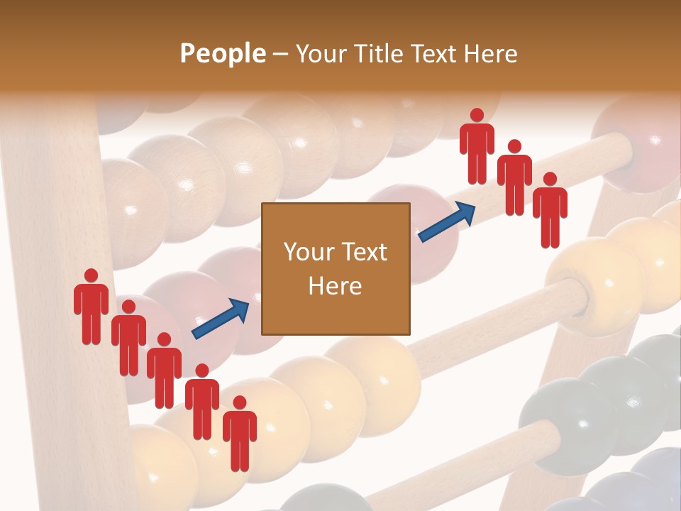 Student Wooden Balls Rod PowerPoint Template