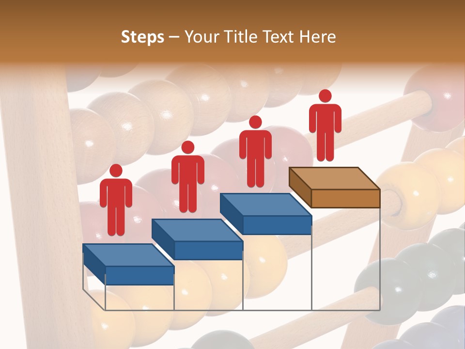 Student Wooden Balls Rod PowerPoint Template