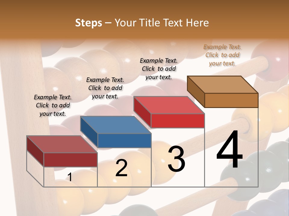 Student Wooden Balls Rod PowerPoint Template