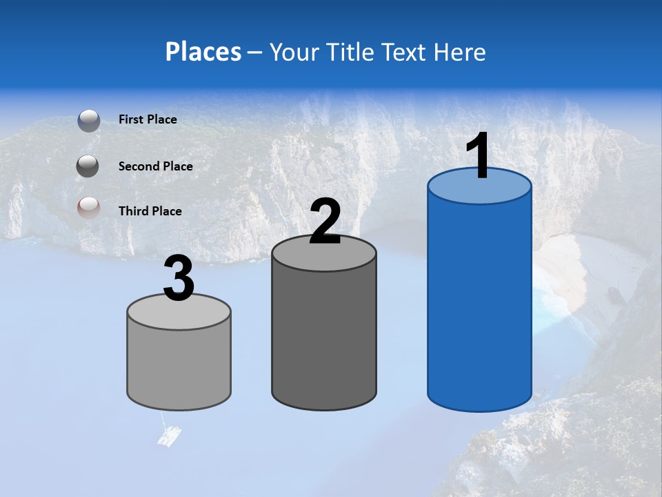 Swimming Beauty In Nature Cliff PowerPoint Template