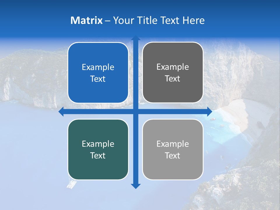 Swimming Beauty In Nature Cliff PowerPoint Template