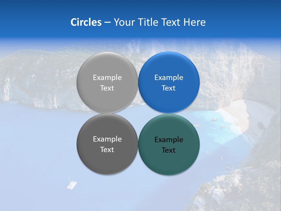 Swimming Beauty In Nature Cliff PowerPoint Template