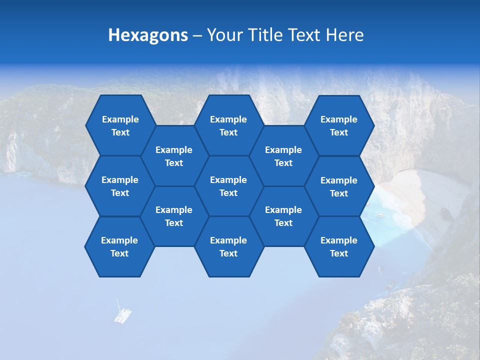 Swimming Beauty In Nature Cliff PowerPoint Template