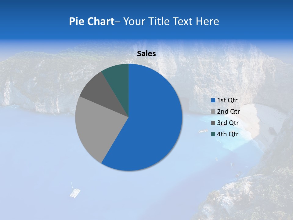 Swimming Beauty In Nature Cliff PowerPoint Template