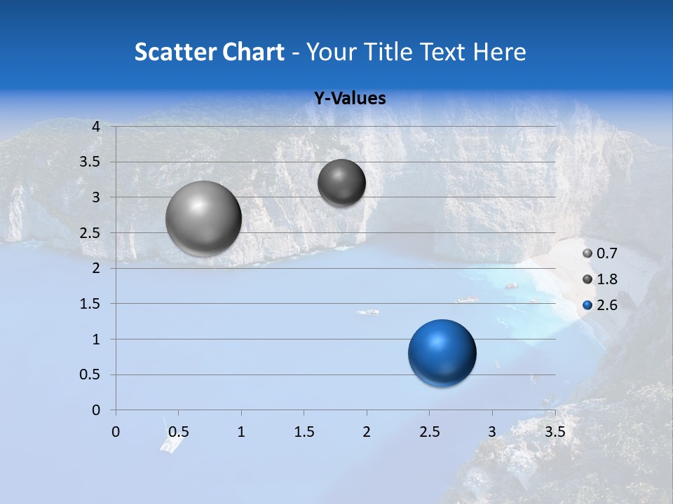 Swimming Beauty In Nature Cliff PowerPoint Template