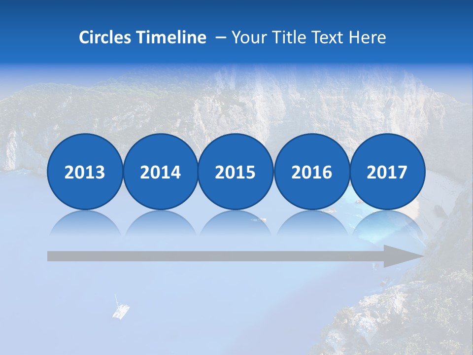 Swimming Beauty In Nature Cliff PowerPoint Template