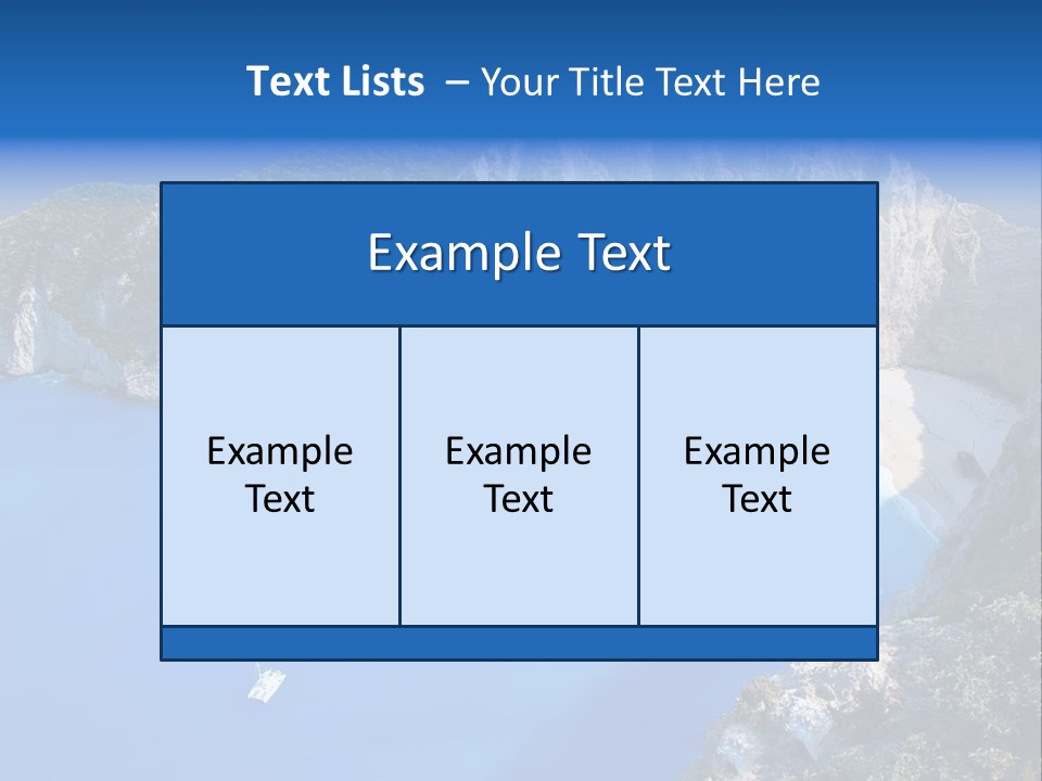 Swimming Beauty In Nature Cliff PowerPoint Template