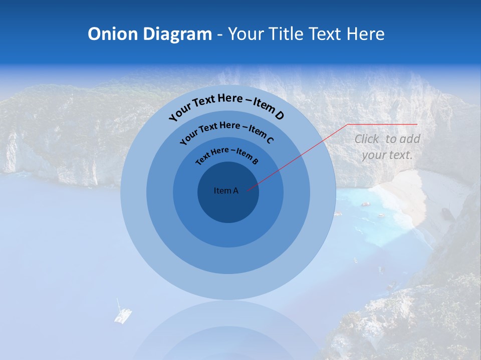 Swimming Beauty In Nature Cliff PowerPoint Template