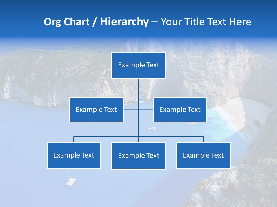 Swimming Beauty In Nature Cliff PowerPoint Template