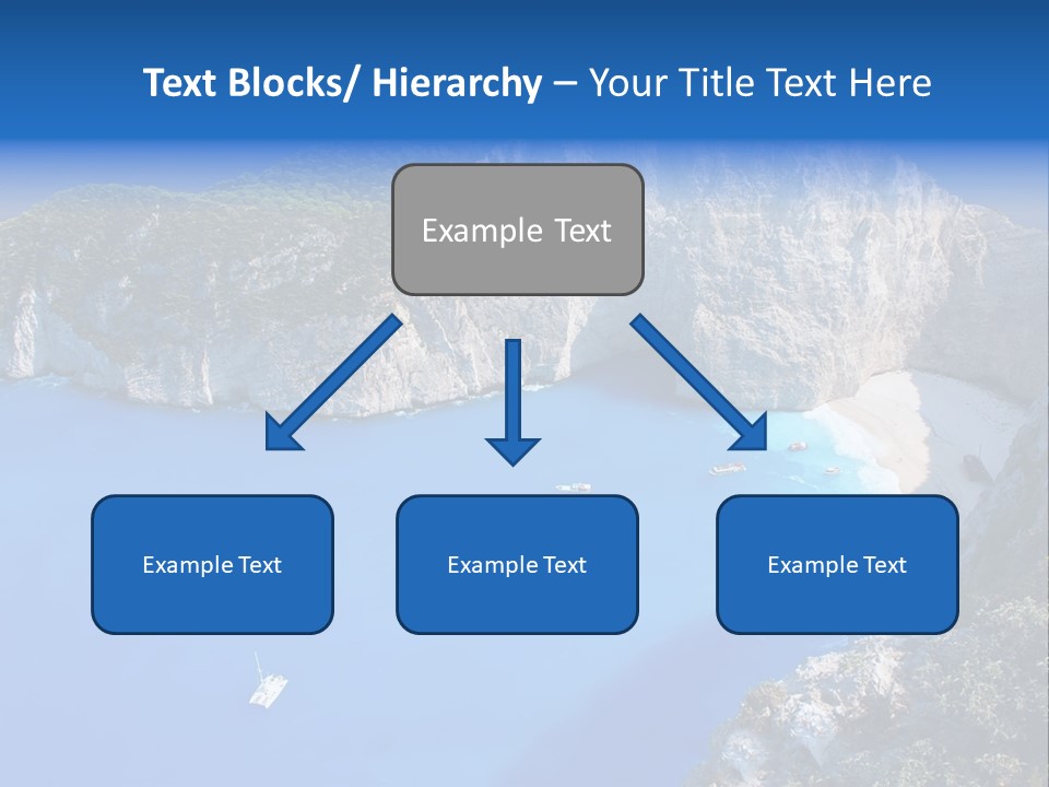 Swimming Beauty In Nature Cliff PowerPoint Template