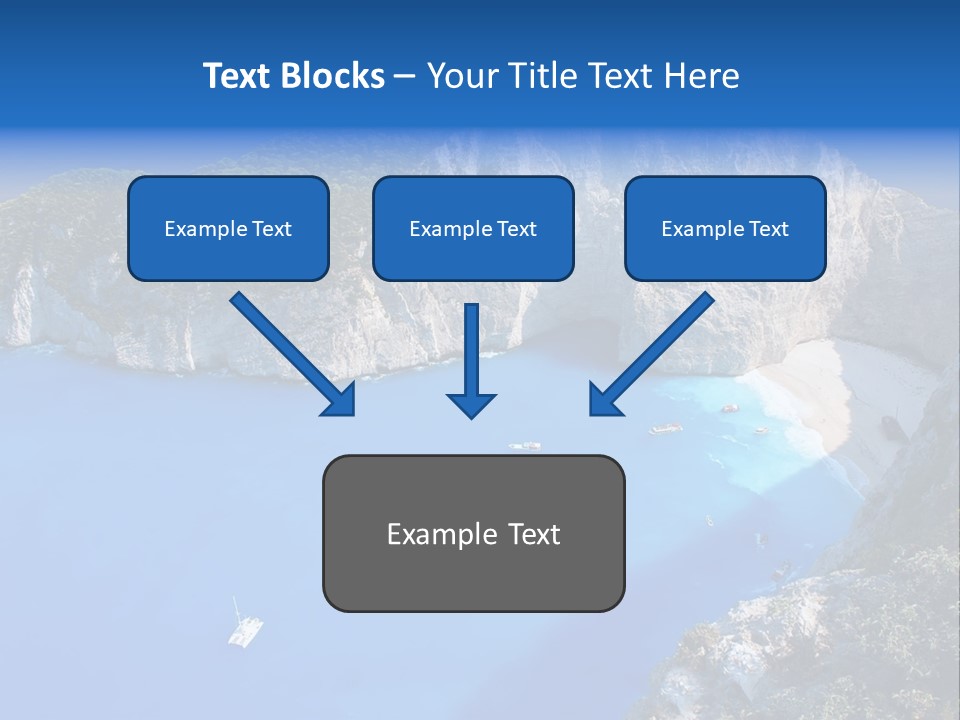 Swimming Beauty In Nature Cliff PowerPoint Template