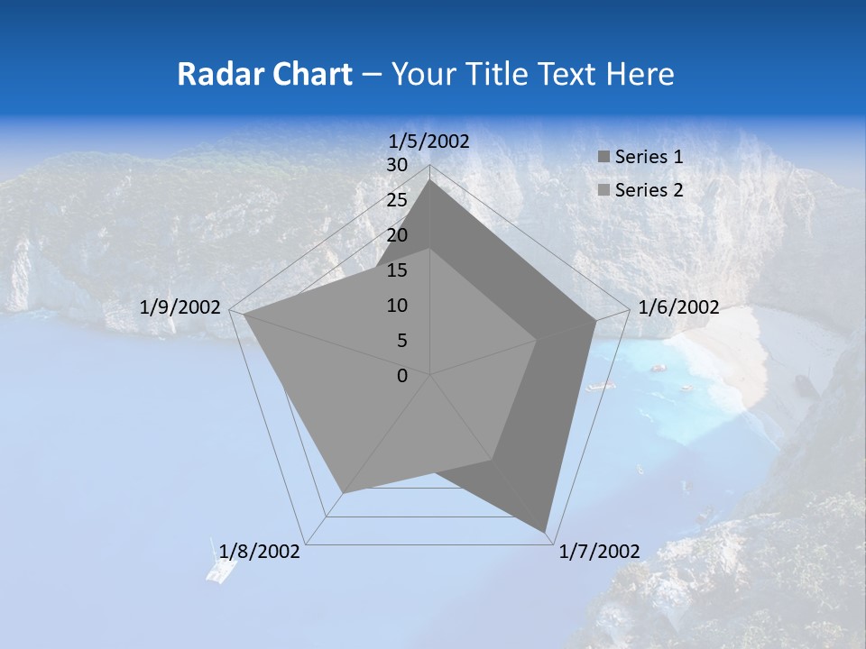 Swimming Beauty In Nature Cliff PowerPoint Template
