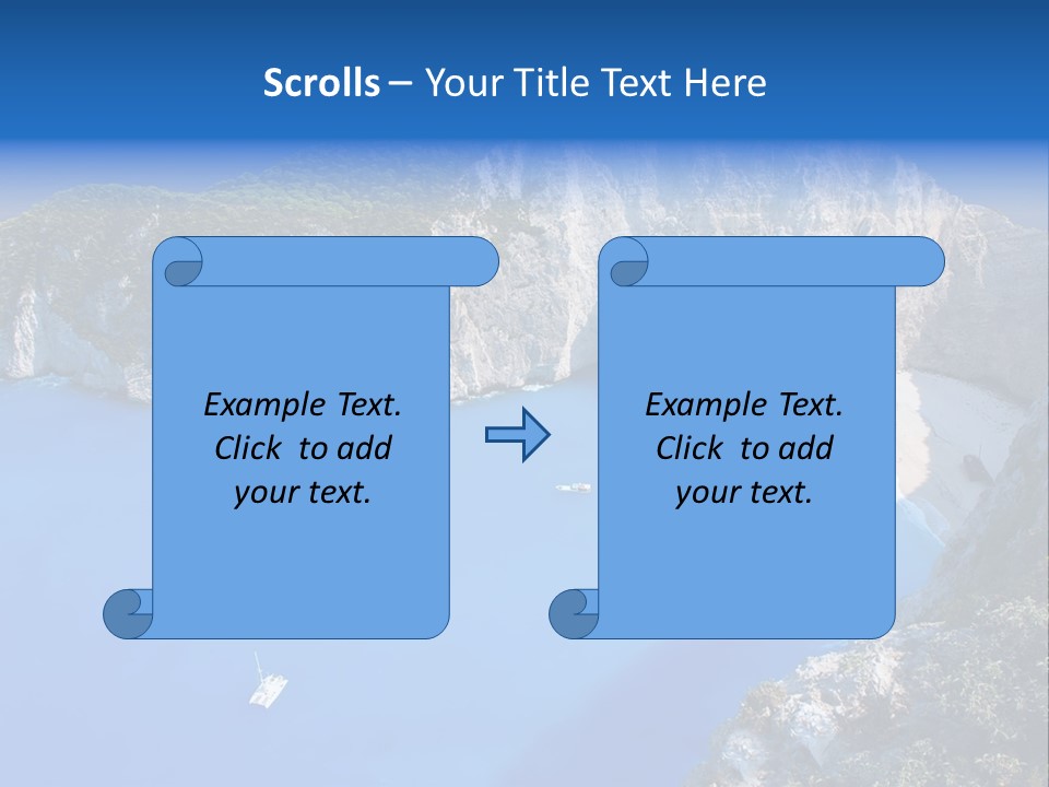 Swimming Beauty In Nature Cliff PowerPoint Template