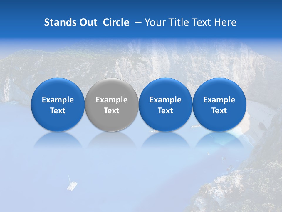 Swimming Beauty In Nature Cliff PowerPoint Template