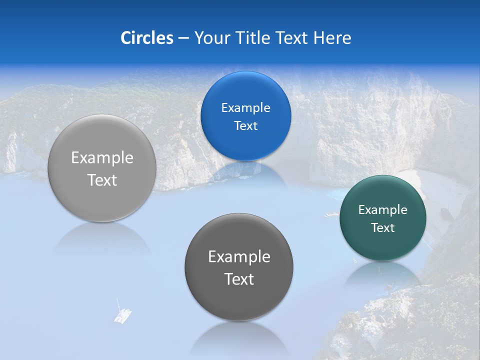 Swimming Beauty In Nature Cliff PowerPoint Template