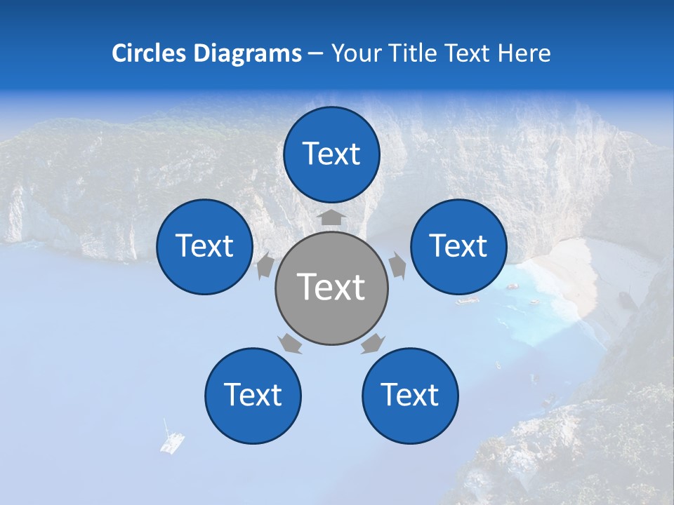 Swimming Beauty In Nature Cliff PowerPoint Template