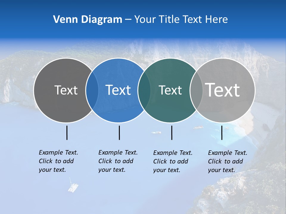 Swimming Beauty In Nature Cliff PowerPoint Template