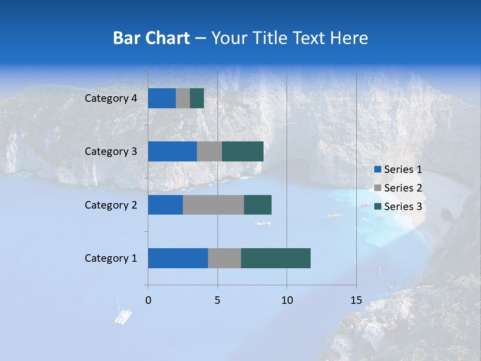 Swimming Beauty In Nature Cliff PowerPoint Template