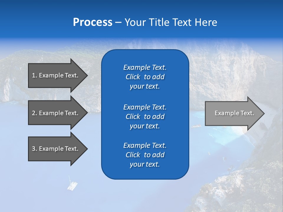 Swimming Beauty In Nature Cliff PowerPoint Template