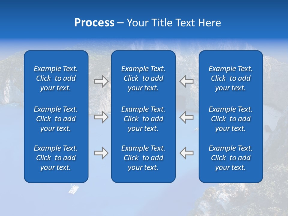 Swimming Beauty In Nature Cliff PowerPoint Template