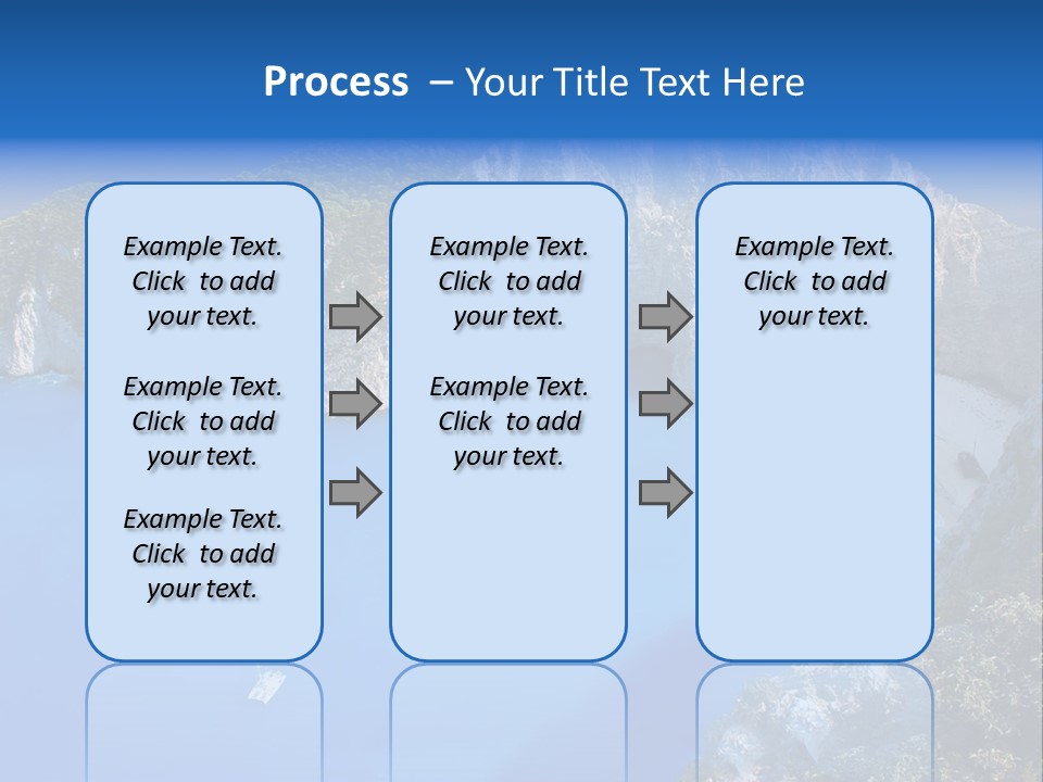 Swimming Beauty In Nature Cliff PowerPoint Template